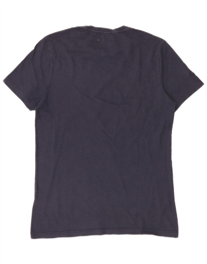 Dondup Hombre Camiseta Gráfica Top Medium Azul Marino Algodón