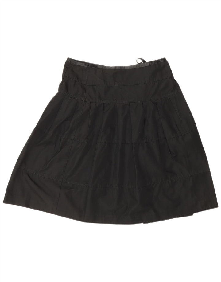 JOSEPH Falda cruzada para mujer EU 36 Small W26 Triacetato negro clásico