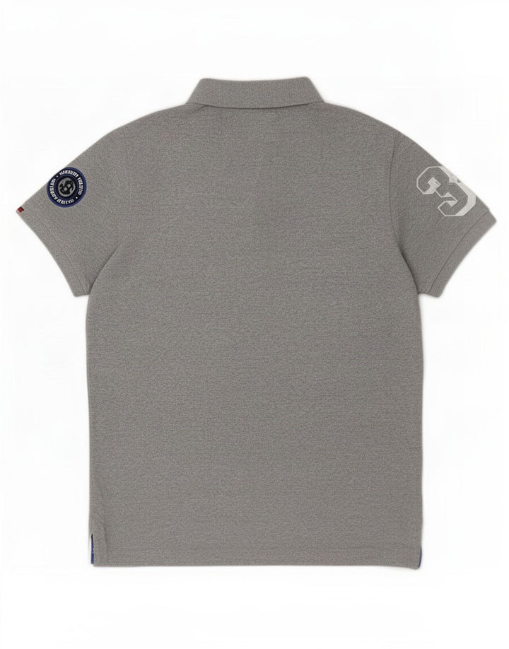 Superdry Polo Gráfico De Algodón Gris Medio Para Hombre