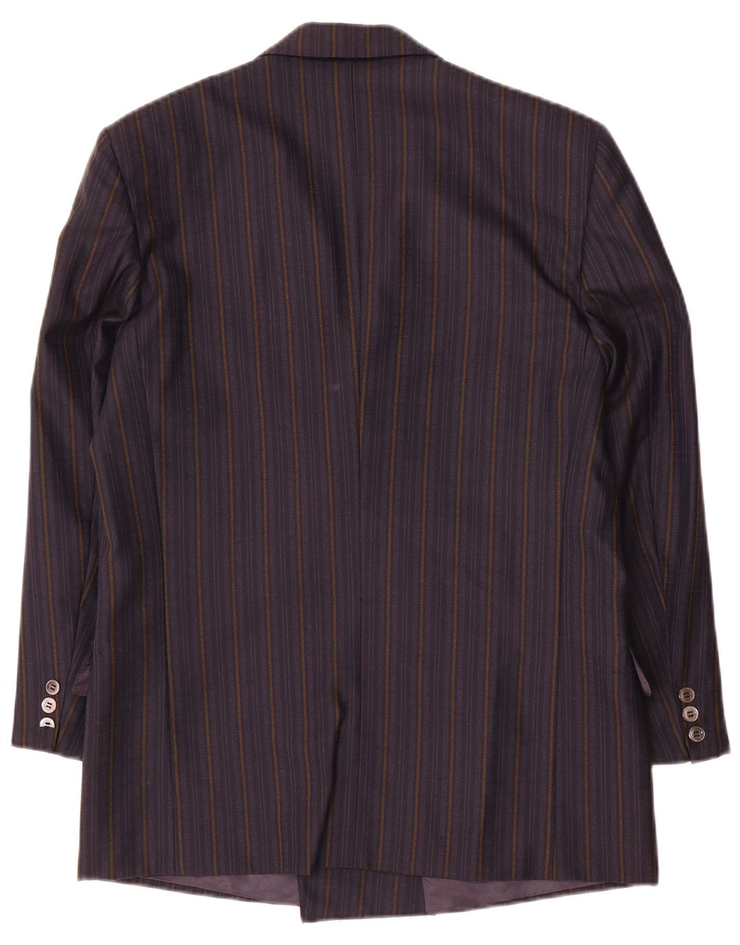 San Remo Chaqueta tipo blazer con doble botonadura para hombre IT 48 Mediana azul marino a rayas