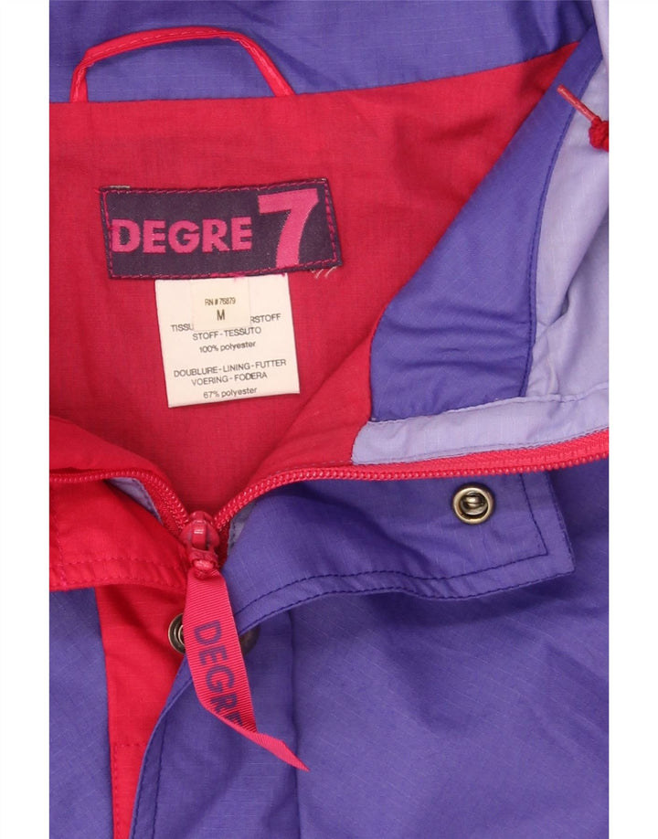 Degre 7 Chaqueta de esquí con capucha para hombre, talla 38, color morado medio