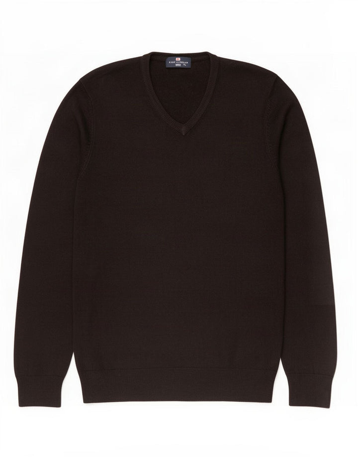 Marks & Spencer Suéter con Cuello en V Blue Harbor para Hombre Negro Mediano