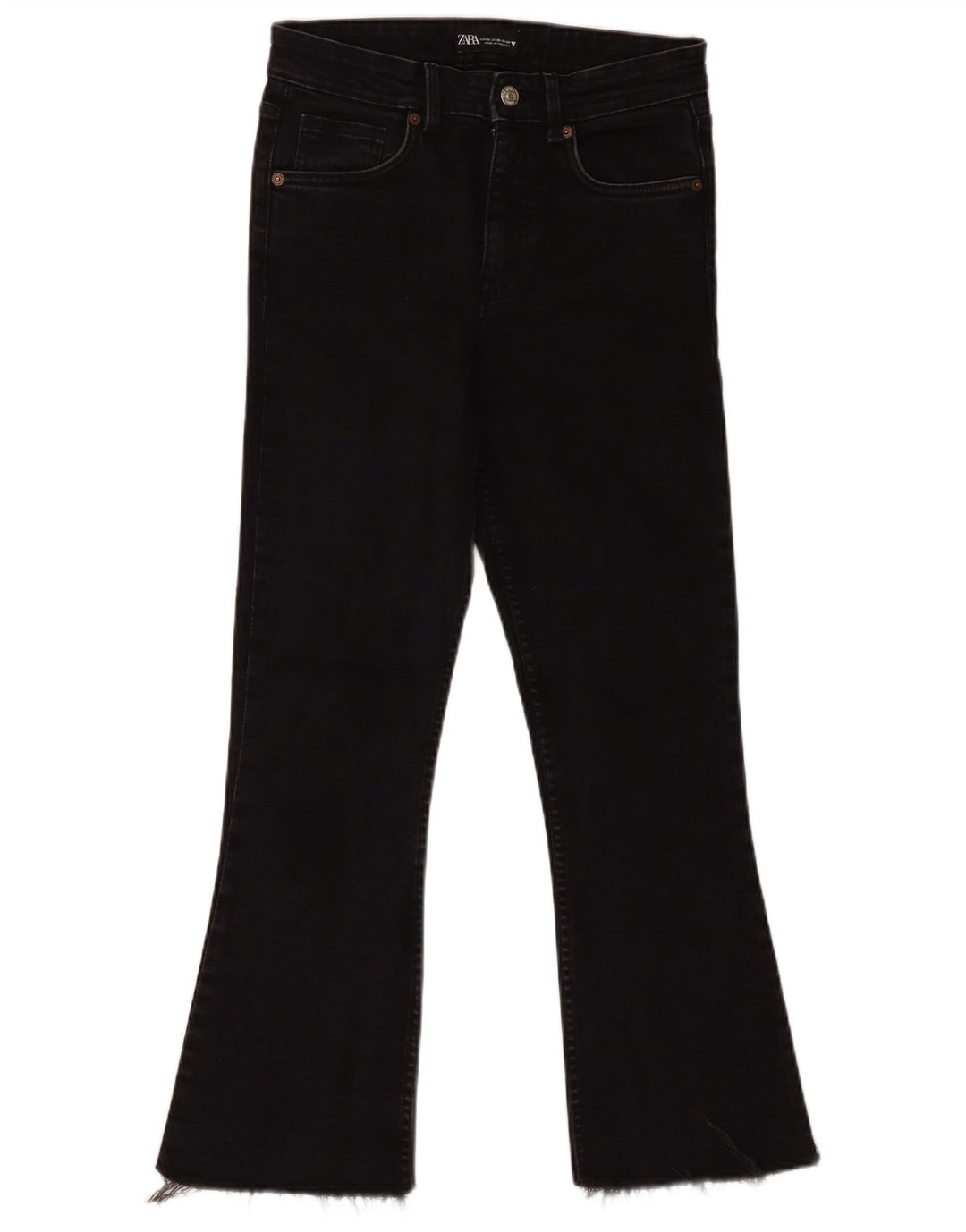 Zara Vaqueros Bootcut para Mujer EU 38 Small W28 L27 Negro