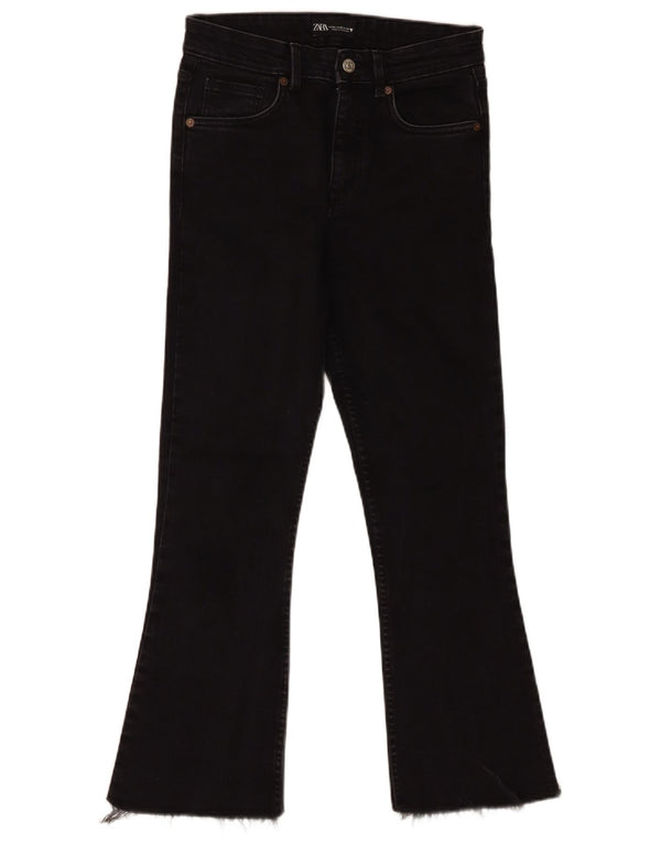 Zara Womens Bootcut Jeans EU 38 Small W28 L27 Black