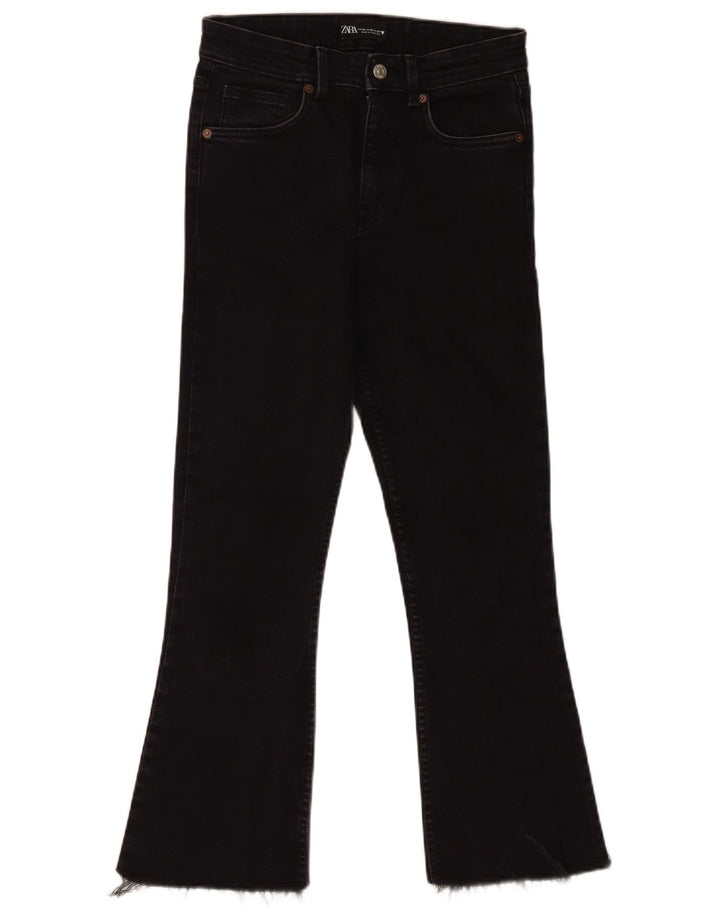 Zara Vaqueros Bootcut para Mujer EU 38 Small W28 L27 Negro