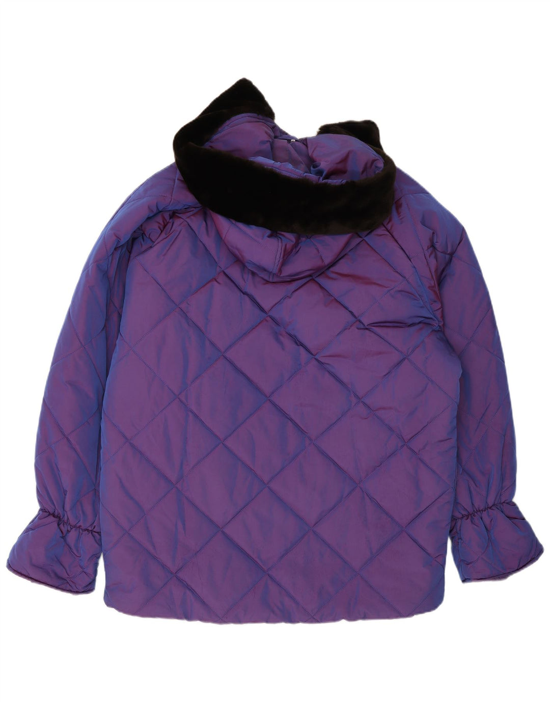Belfe & Belfe Abrigo acolchado extragrande con capucha para mujer IT 44 Medium Purple
