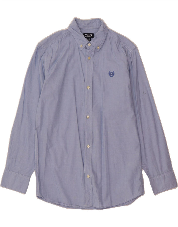 CHAPS Boys Shirt 14-15 Years Large Blue Cotton Vintage Chaps and Second-Hand Chaps from Messina Hembry 