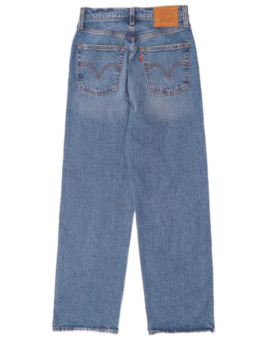 Vaqueros Levi's Mujer Ribcage Rectos W25 L27 Algodón Azul