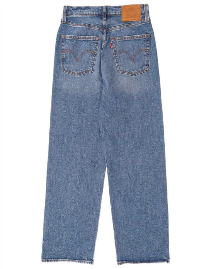 Vaqueros Levi's Mujer Ribcage Rectos W25 L27 Algodón Azul