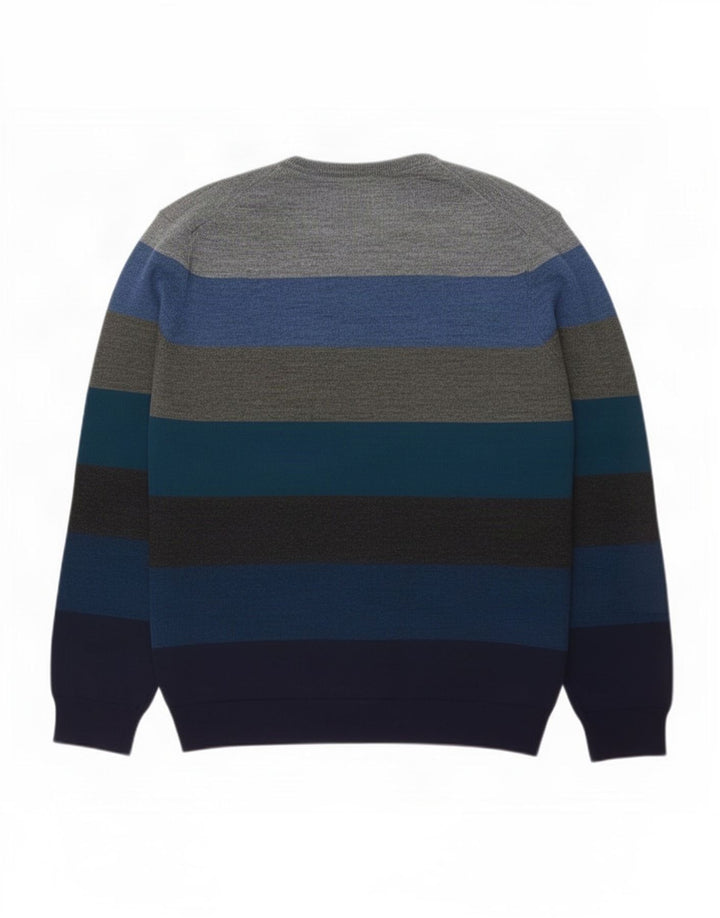 Marks & Spencer - Jersey de cuello redondo con autógrafo para hombre, talla 2XL, multicolor