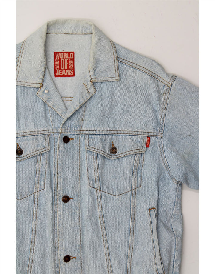 CASUCCI Mens Denim Jacket UK 38 Medium Blue Vintage Casucci and Second-Hand Casucci from Messina Hembry 