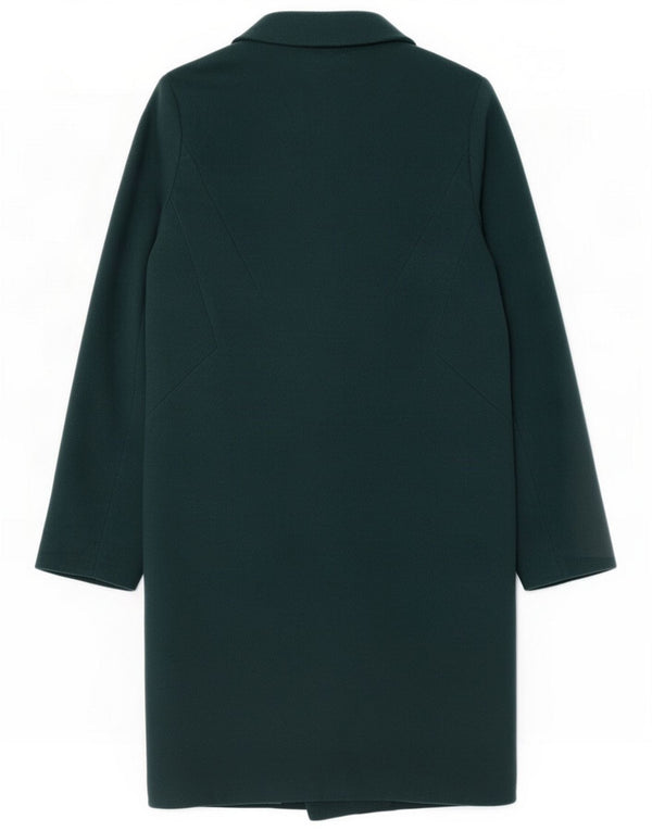 Abrigo cruzado de mujer Oasis UK 10 Small Poliéster verde