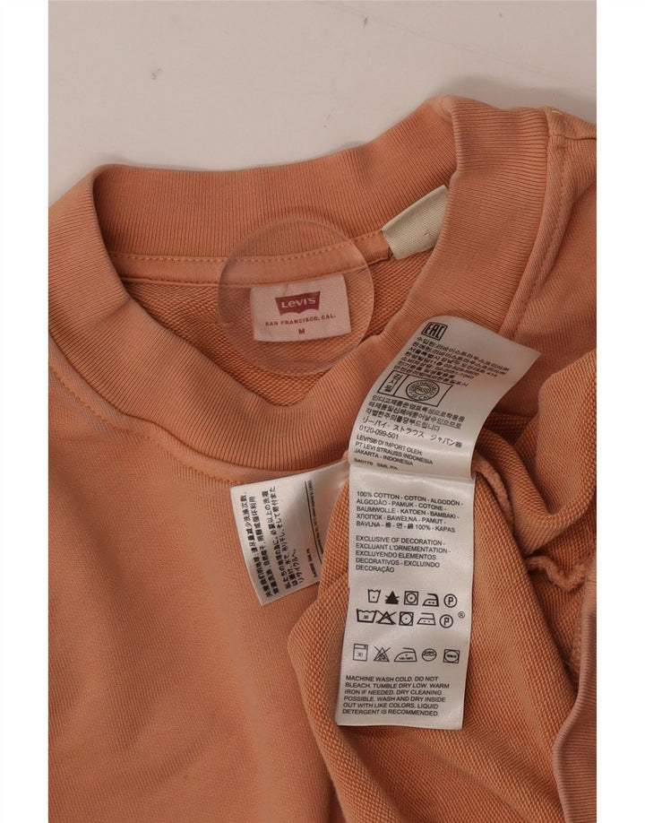 LEVI'S Sudadera extragrande para mujer UK 14 Algodón marrón medio