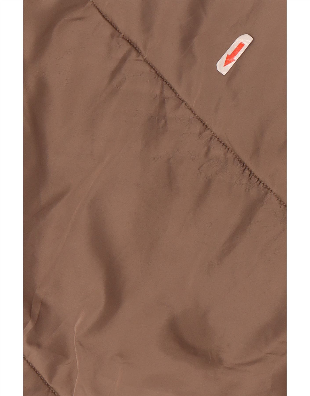 Zara Mujer Abrigo Acolchado Extragrande Con Capucha ES 40 XL Poliéster Marrón