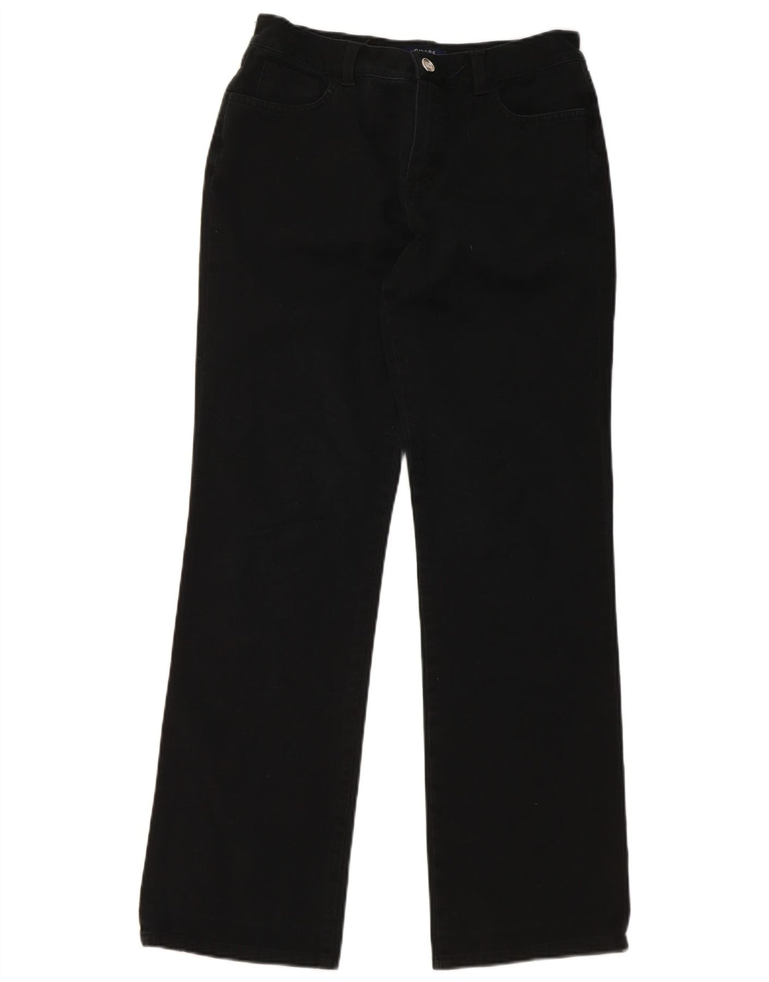 CHAPS Pantalones casuales rectos para mujer US 6 Medium W30 L30 Algodón negro