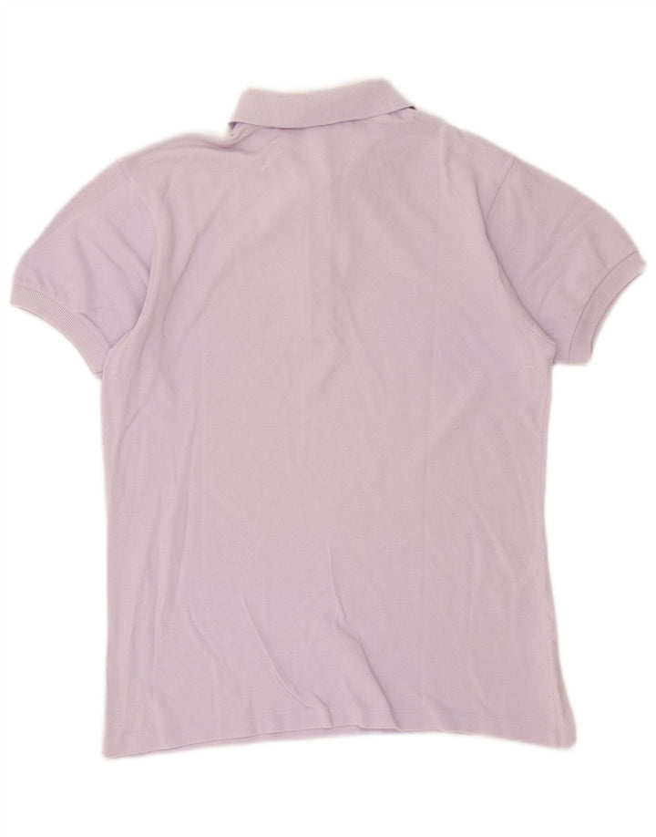 Polo Lacoste Mujer Talla 40 Medio Algodón Púrpura