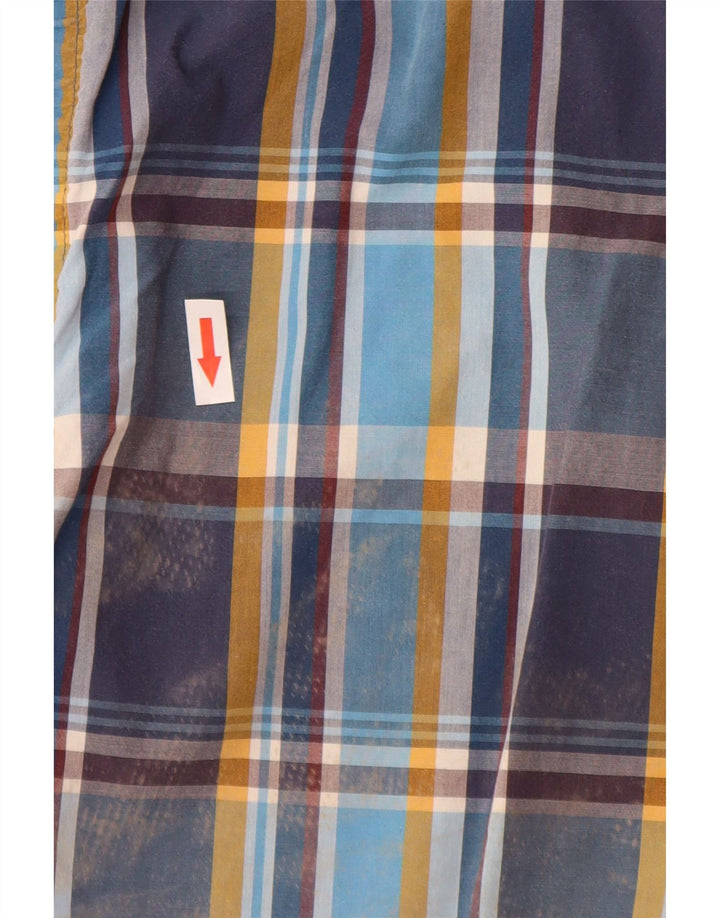 Camisa Tommy Hilfiger New York Fit de algodón a cuadros en azul medio