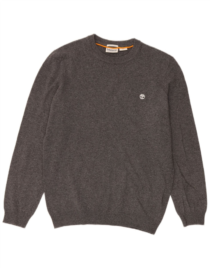 Timberland Jersey De Cuello Redondo Para Hombre De Lana Gris Medio