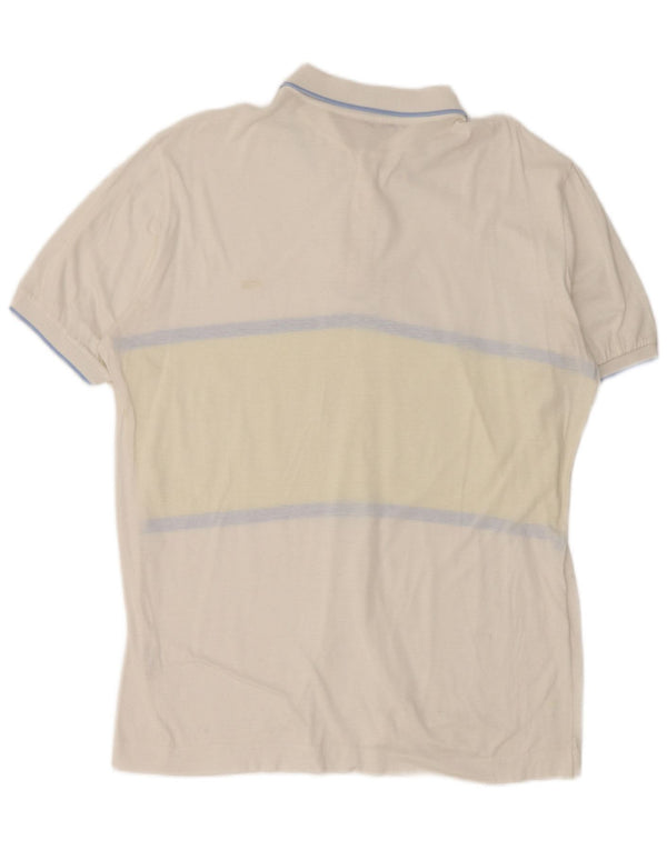 Fila Polo Hombre IT 54 XL Algodón A Rayas Blanco