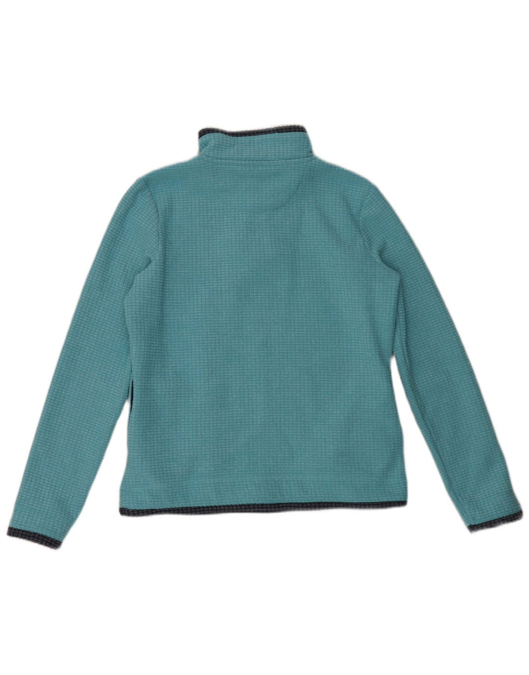 Weird Fish Jersey de forro polar con cuello y cremallera para mujer UK 40 Poliéster azul medio
