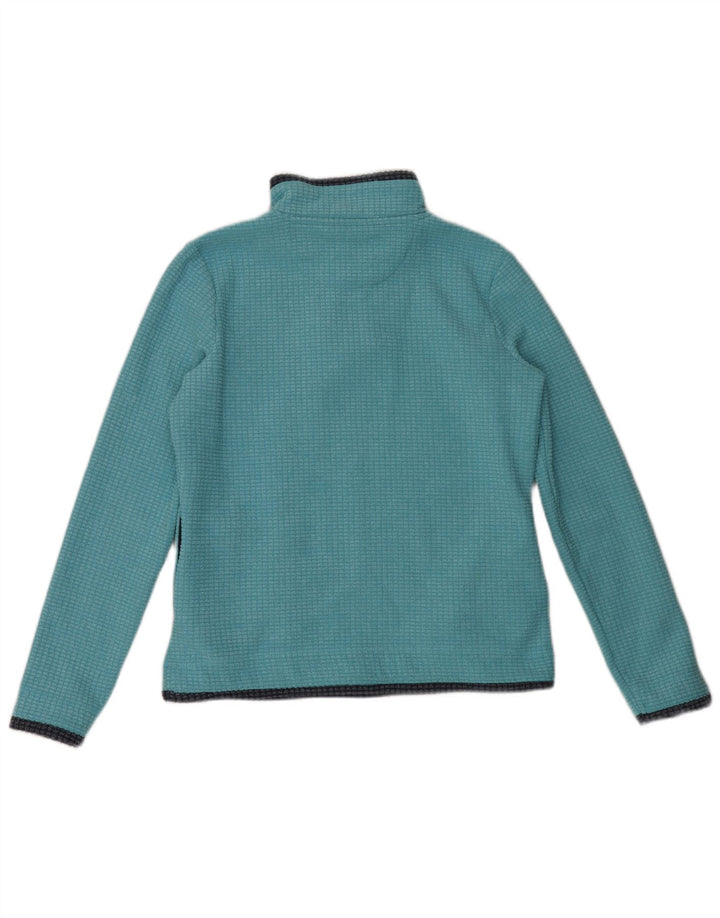 Weird Fish Jersey de forro polar con cuello y cremallera para mujer UK 40 Poliéster azul medio