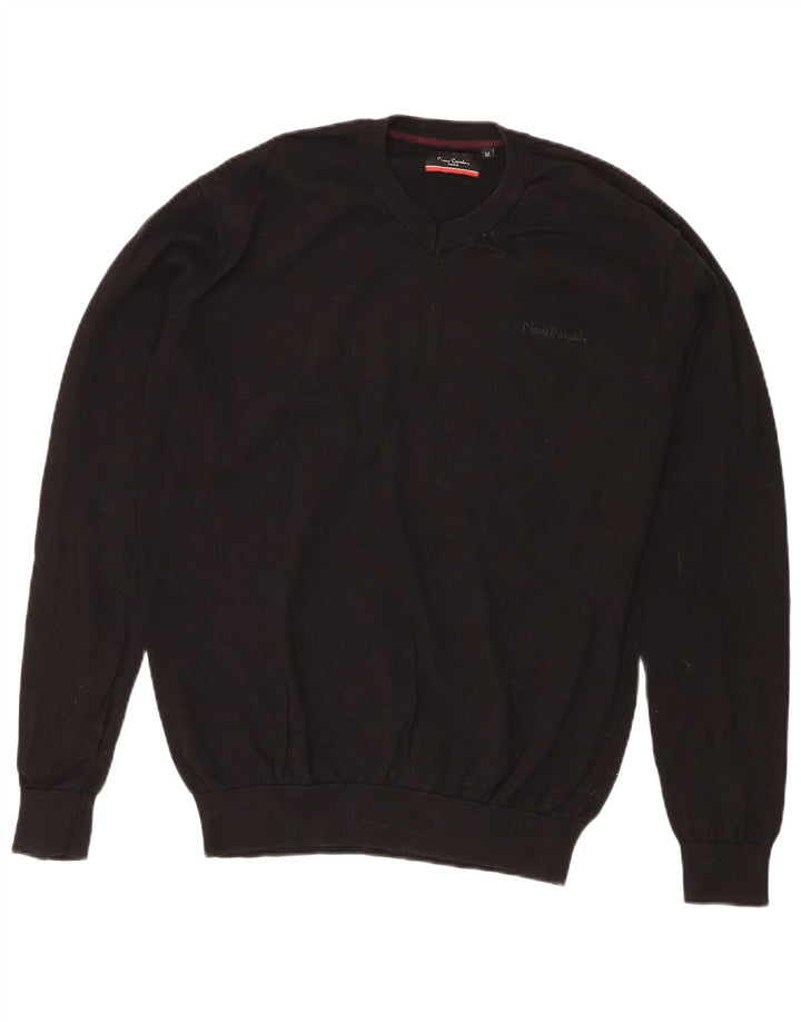 Pierre Cardin Jersey De Corte Regular Con Cuello En V Para Hombre Algodón Negro Medio