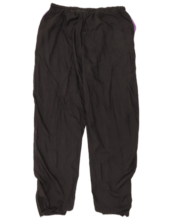 Vintage mujer chándal pantalones Joggers Reino Unido 14 grande negro colorblock