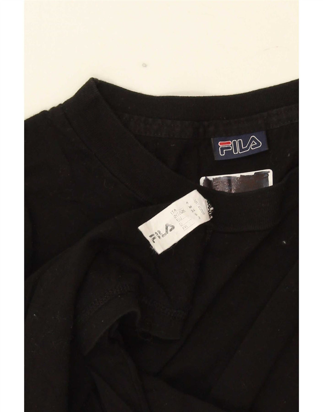 Fila Camiseta Hombre Top Medium Negro Algodón