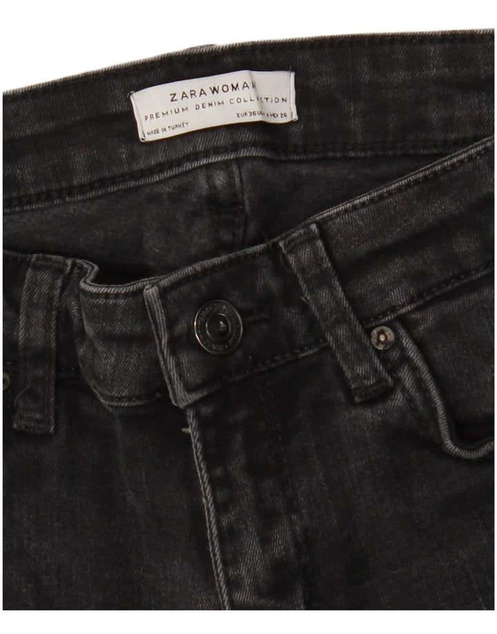 Zara Vaqueros Bootcut Mujer EU 36 XS W26 L26 Negro