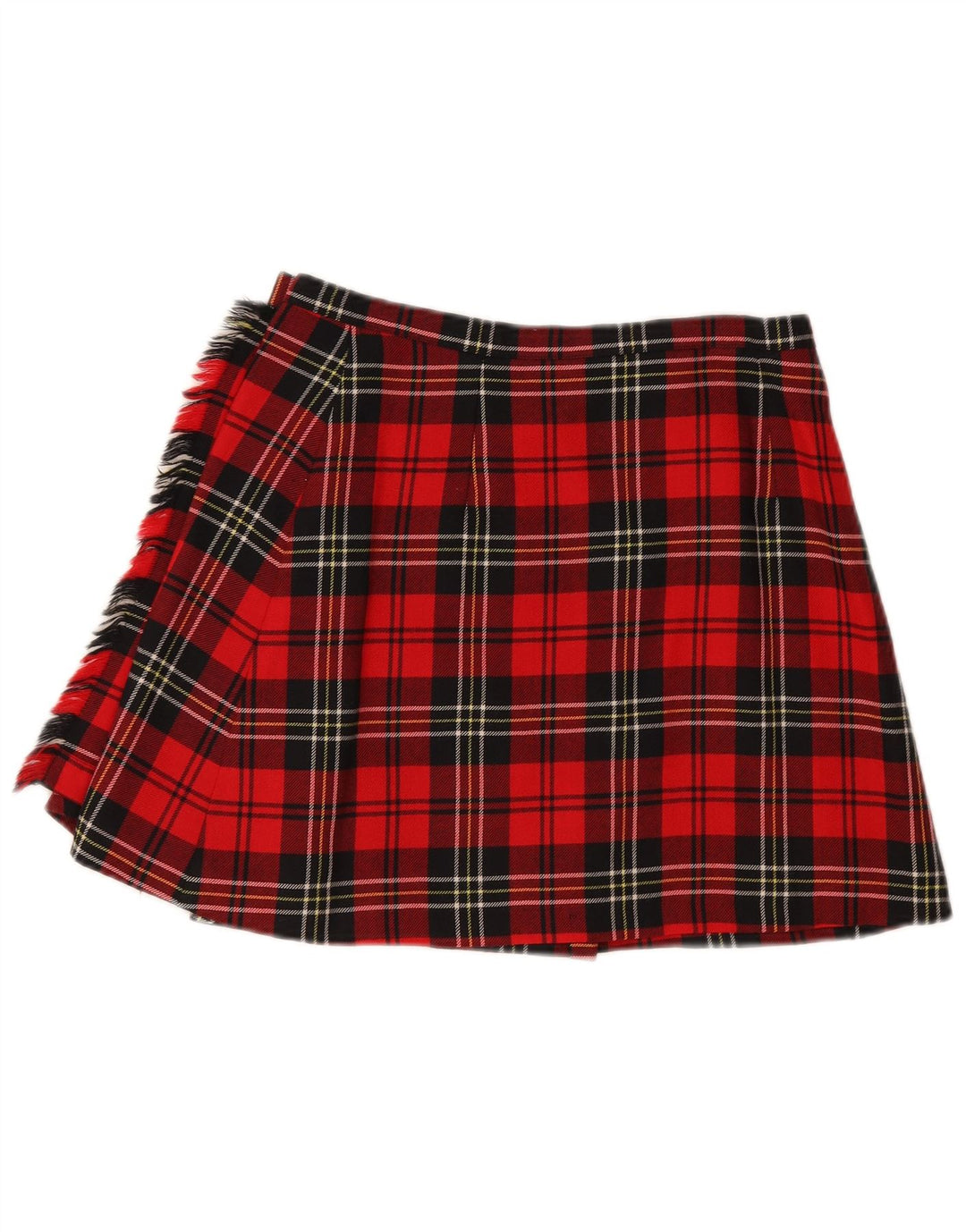 Max & Co. Minifalda cruzada para mujer W28 Cuadros rojos medianos