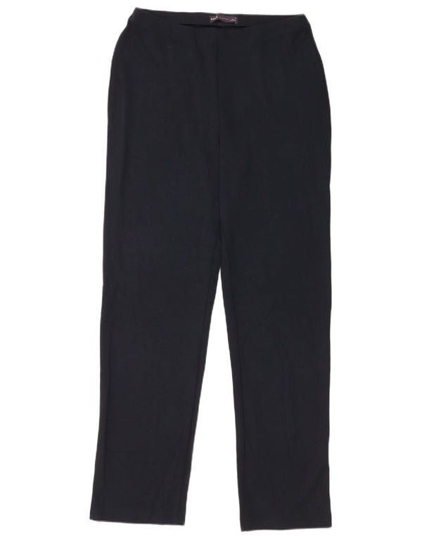 Marks & Spencer Pantalones casuales para mujer UK 10 Small W28 L30 Azul marino