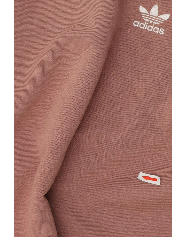 Adidas Hombre Sudadera Jumper Grande Rosa Algodón