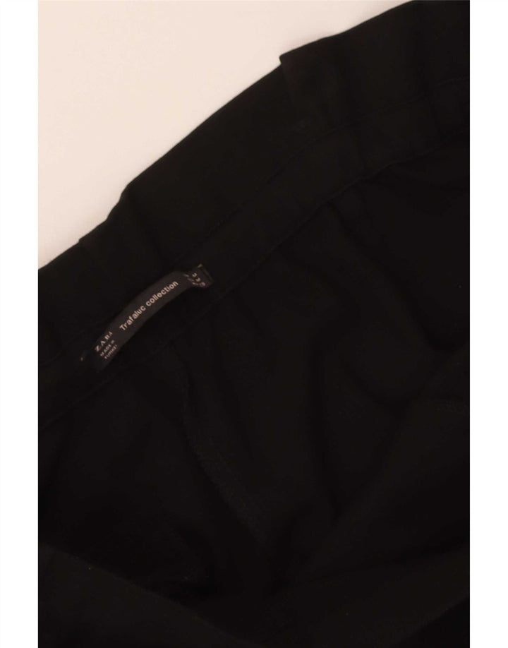 Zara Mujer Pantalones Cortos Tapered Medium W28 L25 Negro