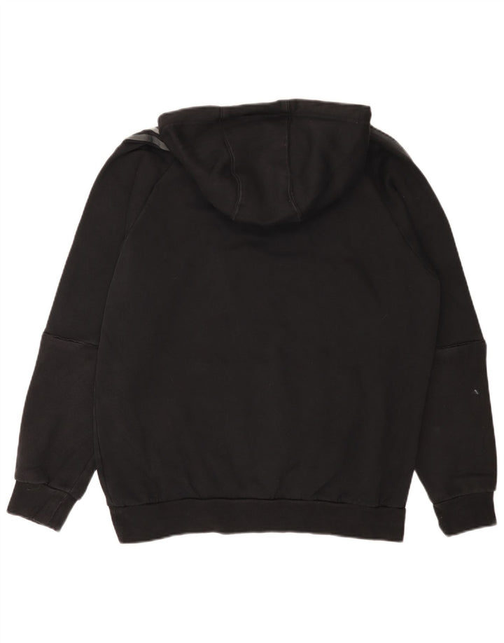 ADIDAS Hombre Sudadera con capucha Jumper Medium Negro Algodón