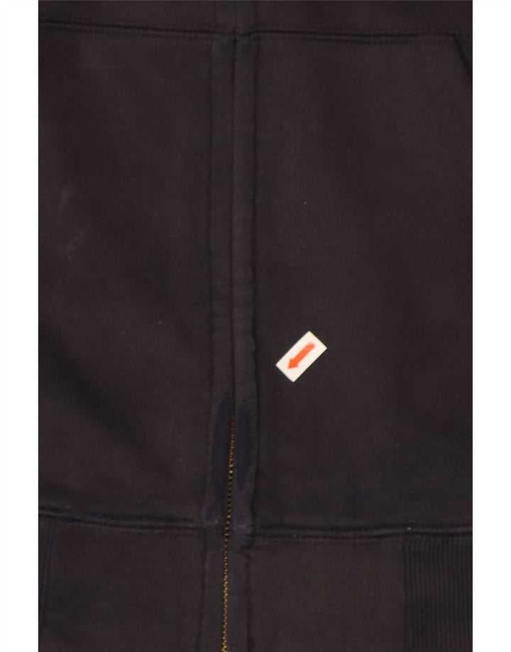 Carhartt Hombre Zip Sudadera Con Capucha Suéter Medio Azul Marino Algodón