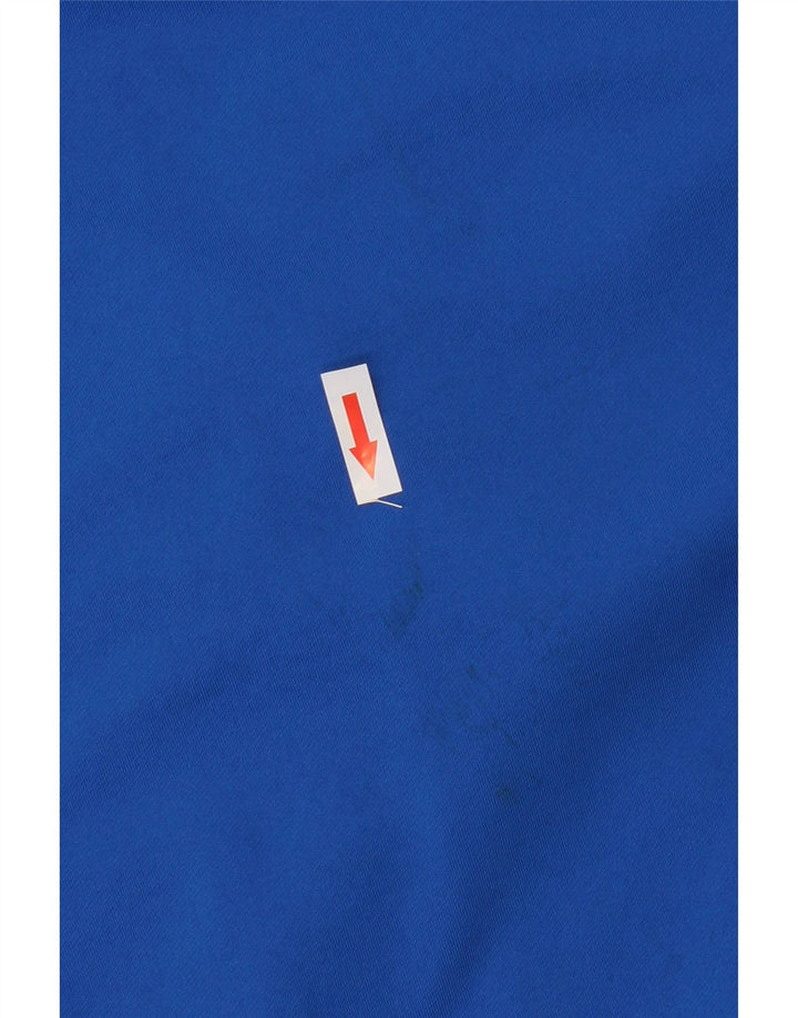 Puma Hombre Zip Neck Jersey Chándal Top Pequeño Azul Colorblock Poliéster