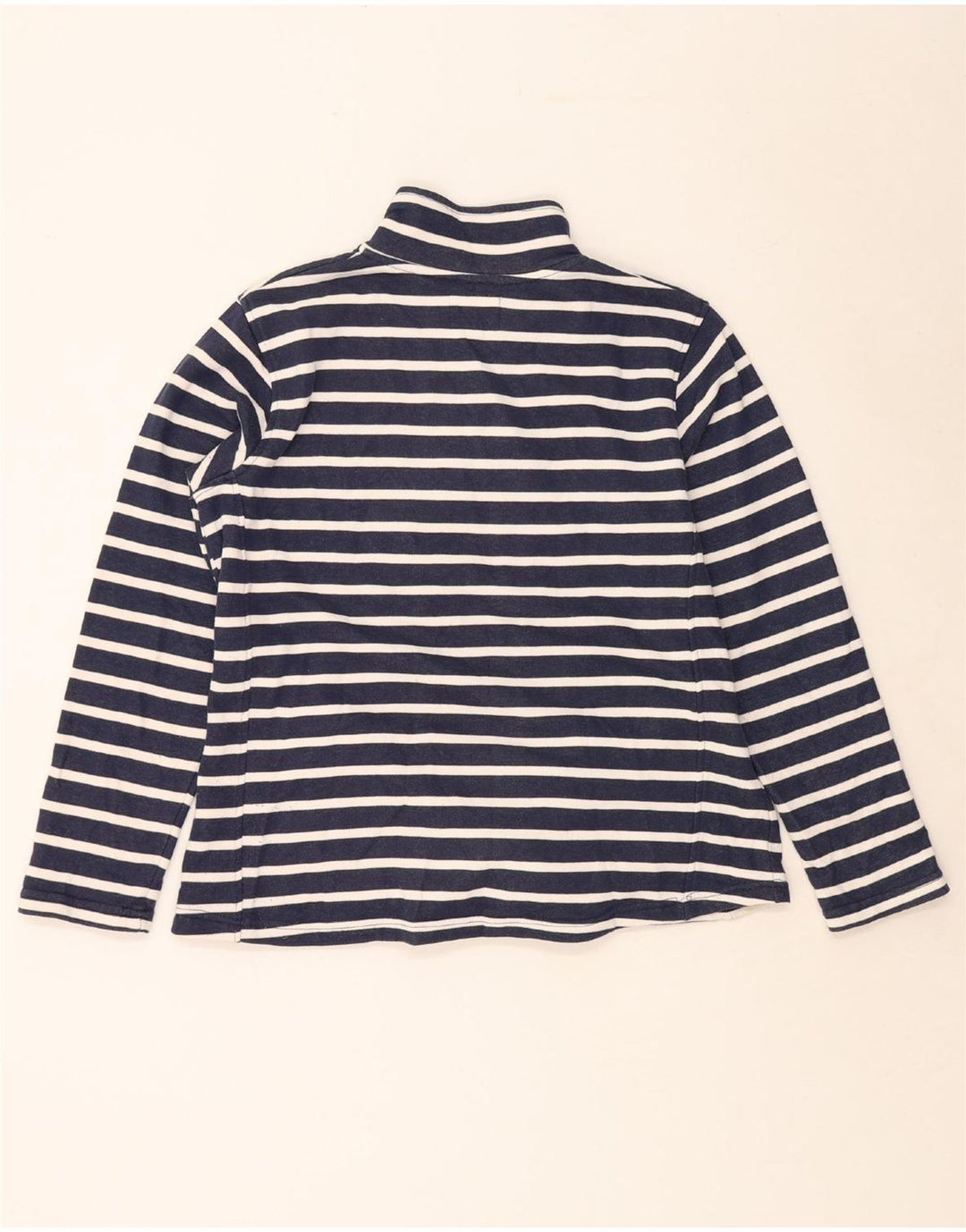 MOUNTAIN WAREHOUSE Womens Sweatshirt Jumper UK 12 Medium Navy Blue Striped