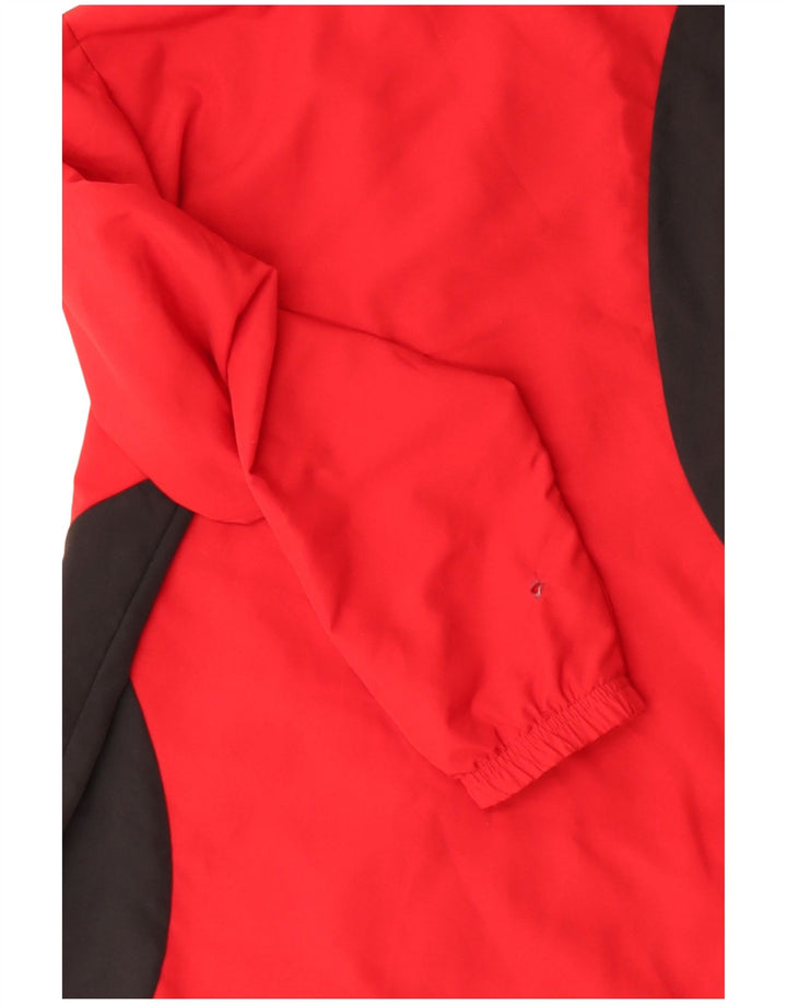 ADIDAS Chaqueta de chándal para hombre UK 36/38 Small Red Colourblock Poliéster