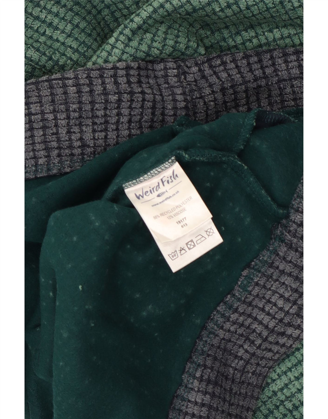 Weird Fish Jersey Polar Hombre con Cremallera y Cuello XL Poliéster Verde
