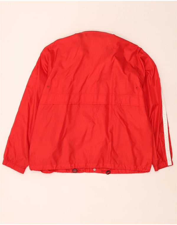 Calvin Klein Jeans Chaqueta impermeable con capucha para hombre UK 40 Large Red Colourblock