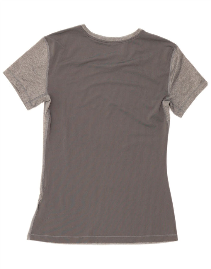 Nike - Camiseta Dri Fit para mujer, talla 40, poliéster gris grande