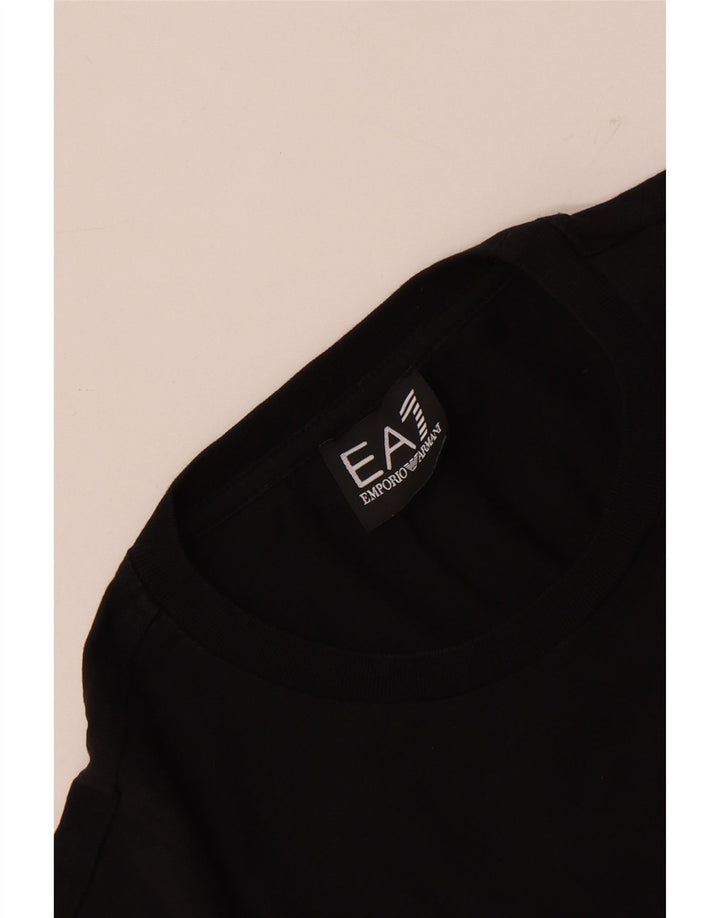 Emporio Armani - Camiseta gráfica para hombre, talla mediana, color negro