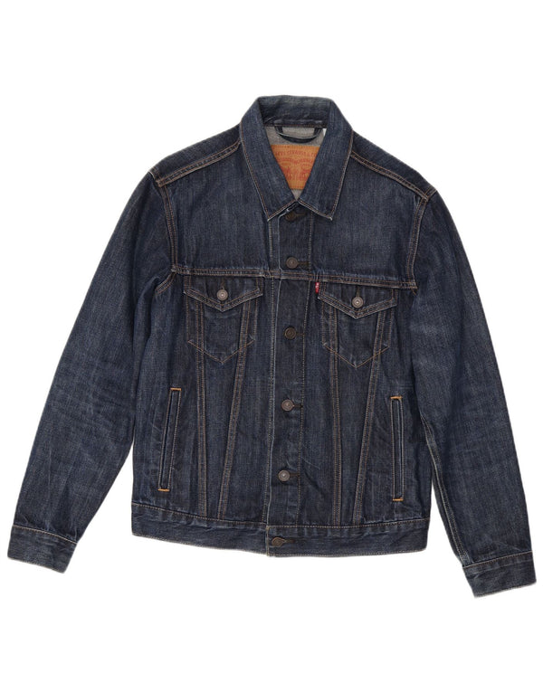 Levi's Chaqueta vaquera para hombre UK 36 Small Azul marino Algodón
