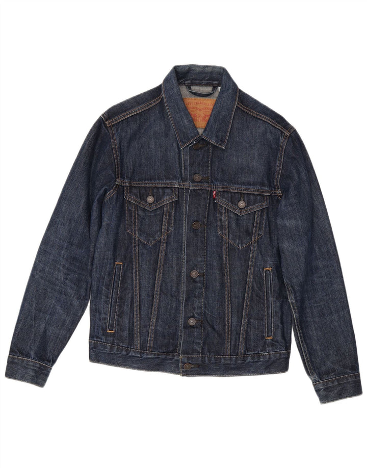 Levi's Chaqueta vaquera para hombre UK 36 Small Azul marino Algodón