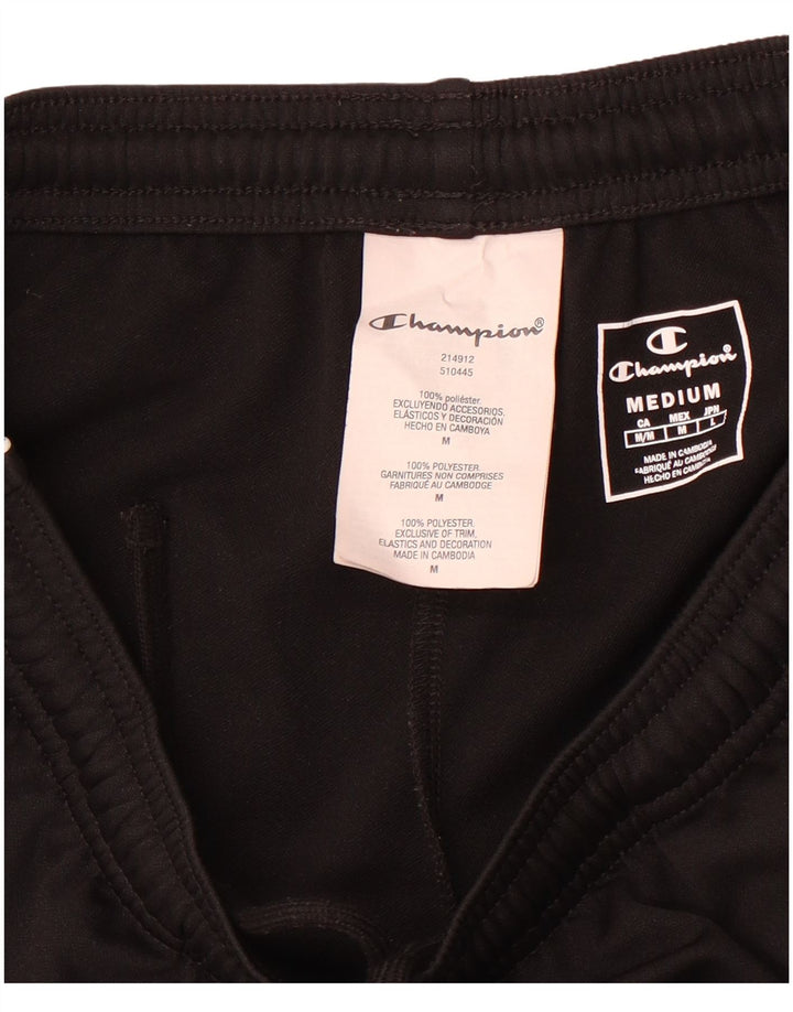 Champion Pantalones cortos deportivos para hombre Poliéster negro mediano
