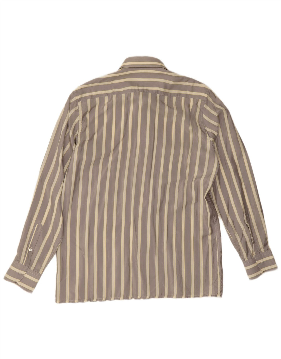 Camisa Ingram De Seda A Rayas Gris Medio Para Hombre