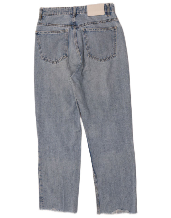 Zara Vaqueros Cónicos Para Mujer EU 36 XS W26 L26 Algodón Azul