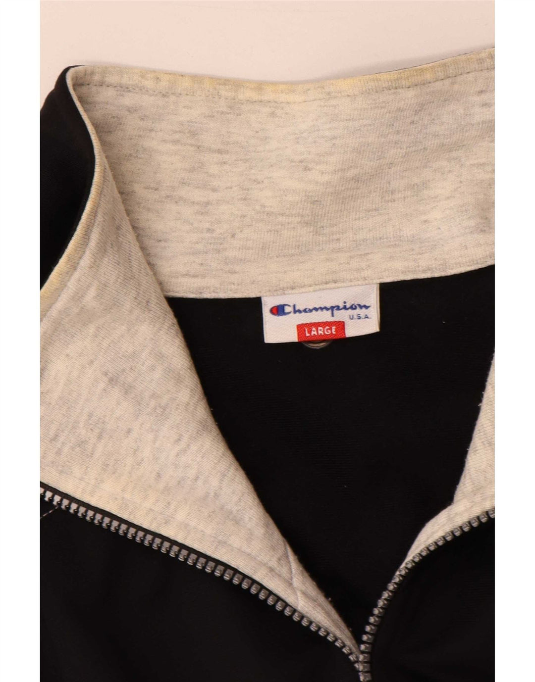 Champion Chaqueta De Chándal Con Gráfico Para Hombre, Grande, Color Negro
