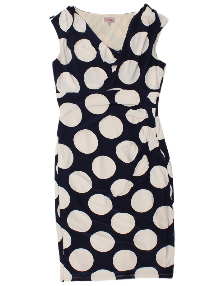 Vestido ajustado para mujer Phase Eight UK 40 Medio azul marino con lunares