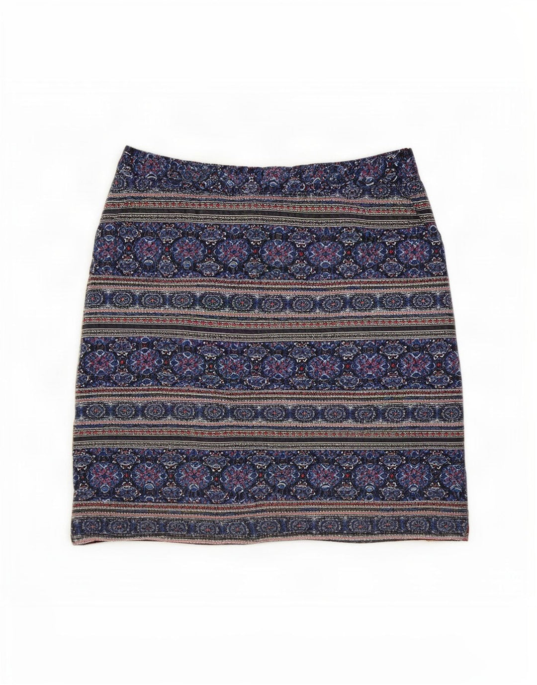 Minifalda para mujer White Stuff UK 10 Small W30 Poliéster geométrico azul